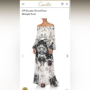 Camilla off the shoulder maxi dress